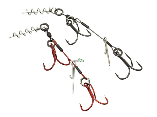 Оснащення Savage Gear Carbon49 Corkscrew Stinger 2x №01, 10см 23кг (2шт/уп)