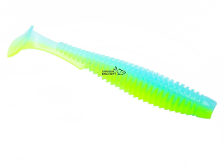 Силікон Fishup U-Shad 4,0" 206 - Sky/Chartreuse