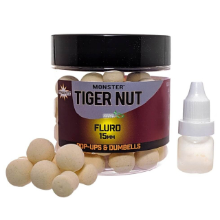 Бойлы Dynamite Baits Fluro Pop-Ups & Dumbells Monster Tiger Nut White 15мм (DY957)