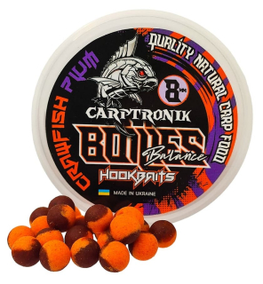 Бойлы насадочные Carptronik Balance - Рак/Слива 8мм