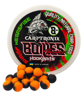 Бойлы насадочные Carptronik Balance - Креветка/Мегаспайс 8мм