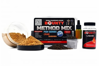 Прикормка Bounty Method Mix (4 в 1) 400г - Crab / Banana (краб / банан)