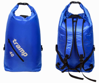 Герморюкзак Tramp PVC Diamond Rip-Stop, blue 40л (UTRA-257-blue)