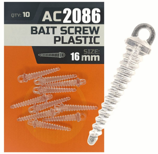 Фиксатор для Pop-Up винтовой Orange Bait Screw Plastic, 16мм (10шт/уп)