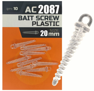 Фиксатор для Pop-Up винтовой Orange Bait Screw Plastic, 20мм (10шт/уп)