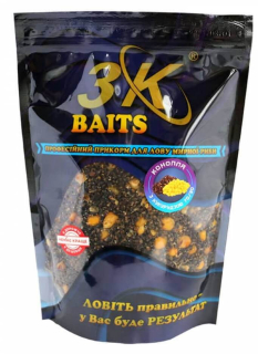 Конопля з кукурудзою 3KBaits 70/30, 800г
