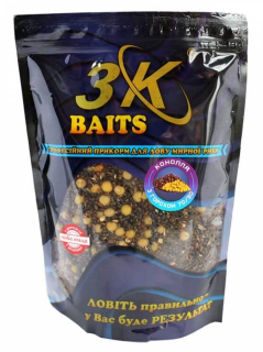 Конопля з горохом 3KBaits 70/30, 800г