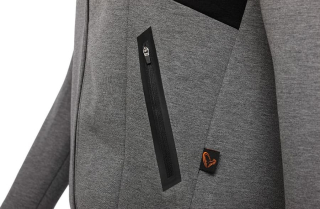 Реглан Savage Gear Tec-Foam Zip Hoodie, dark grey melange
