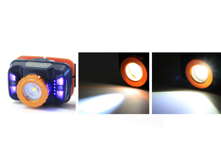 Фонарь налобный Viceo Focus+Side UV VC303