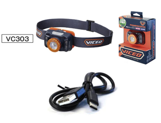 Фонарь налобный Viceo Focus+Side UV VC303