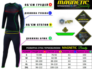 Термобелье женское Profmontazh Magnetic Beauty Red, микрофлис