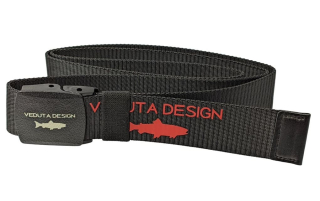 Ремень Veduta Nylon Belt, пластиковая пряжка, Black, 135см
