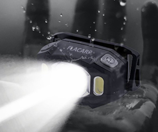Ліхтар налобний Flacarp Headlamp HL1200 (white+red LED color)