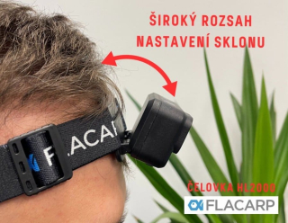 Ліхтар налобний Flacarp Headlamp HL2000 (white+green LED color)