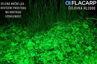 Ліхтар налобний Flacarp Headlamp HL2000 (white+green LED color)