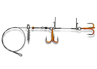 Монтаж для силікону Gurza Stinger Pike Rig Duo ST36 №1/0 OR uv