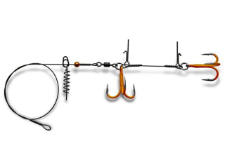 Монтаж силікону Gurza Stinger Pike Rig Duo ST36 №3/0 OR uv