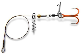 Монтаж для силікону Gurza Stinger Pike Rig ST36 №1/0 OR uv