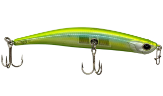 Воблер O.S.P Bent Minnow 106F 10г - G84 Double Chart Ghost