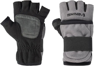 Перчатки Viking Fishing Ice Pro Gloves (fleece) 5 cut finger+cover, grey-graphite разм. L