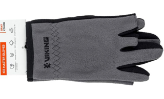 Перчатки Viking Fishing Ice Master Gloves (fleece) 3 cut finger, grey-graphite