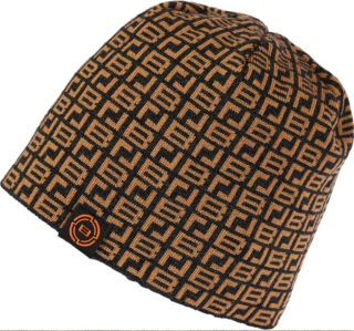 Шапка Brain з патерном black/brown