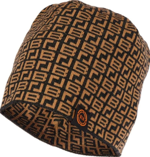 Шапка Brain с патерном 56 - black/brown