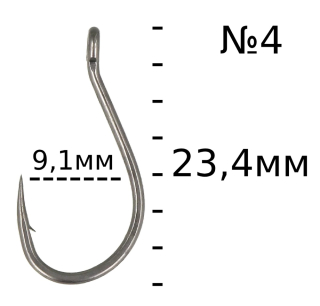 Крючки Golden Catch G.Carp Chod & Zig TF №04 (10шт/уп)