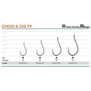 Крючки Golden Catch G.Carp Chod & Zig TF