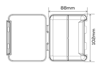 Коробка GC G.Carp Mini Box 2 section