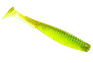 Силикон Fishup U-Shad 3,5" 204 - Green Pumpkin/Chartreuse (8шт/уп)