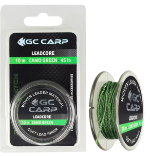 Лідкор GC G.Carp Leadcore 10м 50lb camo green (зі свинцем)