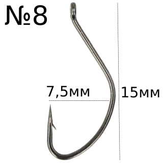 Гачки Golden Catch Feeder Basic F-22BN - №08 (10шт/уп)