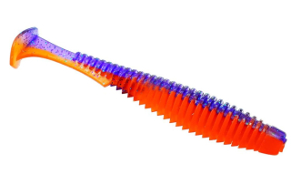 Силікон Fishup U-Shad 3,0" 207 - Dark Violet/Orange (9шт/уп)