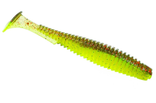 Силікон Fishup U-Shad 3,0" 203 - Green Pumpkin/Flo Chartreuse (9шт/уп)