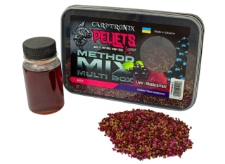 Пеллетс Carptronik Method Mix Multi Box - Liver/Blackcurrant (печень/черная смородина) 400г
