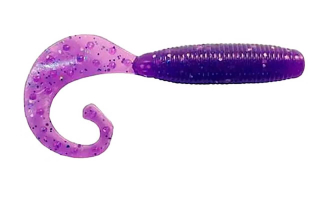 Силикон Reins Fat G-Tail Grub 4,0" - 567 Lilac Silver & Blue Flake (10шт/уп)