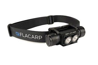 Фонарь налобный, водонепроницаемый Flacarp HL3UV с белым и ультрафиолетовым светом