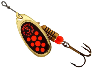 Блесна Mepps Black Fury №3 / 6,5г - gold / red dot