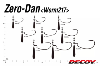 Крючки Decoy Zero Dan Worm 217