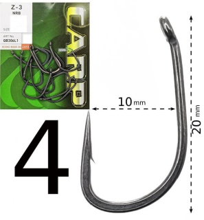 Гачки Hayabusa Carp Z-3 NRB - №04 (10шт/уп)