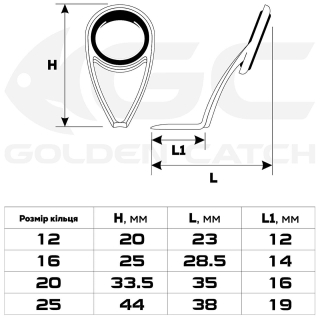Кольцо Golden Catch BKLLSG Black