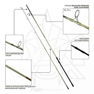 Удилище карповое GC G.Carp Fury Spod Marker 3,90м 7,0lbs Удилище карповое GC G.Carp Fury Spod Marker 3,90м 7,0lbs