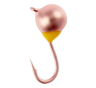 Мормышка вольфрамовая Viking Fishing Round + Drop 0.65g 4mm Cu