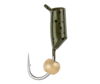 Мормышка вольфрамовая Viking Fishing Rigabik + bead 0.35g 2mm Olive+G