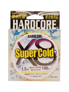 Шнур Duel Hardcore Super Cold X8 150м Hi-Vis Yellow