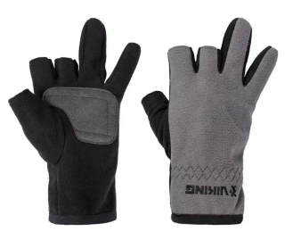 Перчатки Viking Fishing Ice Master Gloves (fleece) 3 cut finger, grey-graphite - XXL