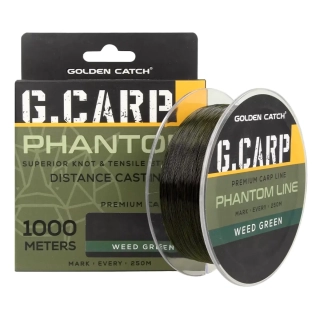 Леска GC G.Carp Phantom 1000m Weed Green 0.28mm 12.3lb/5.6kg