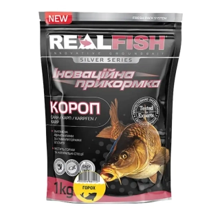 Прикормка Real Fish Silver Series Короп (горох) 1.0kg
