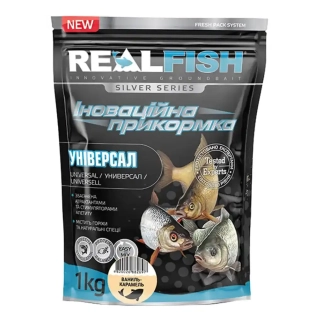 Прикормка Real Fish Silver Series Универсал (ваниль-карамель) 1.0kg